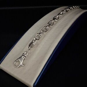 Sterling Silver Link Bracelet.